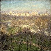 Willard Leroy Metcalf Early Spring Afternoon Central Park oil painting